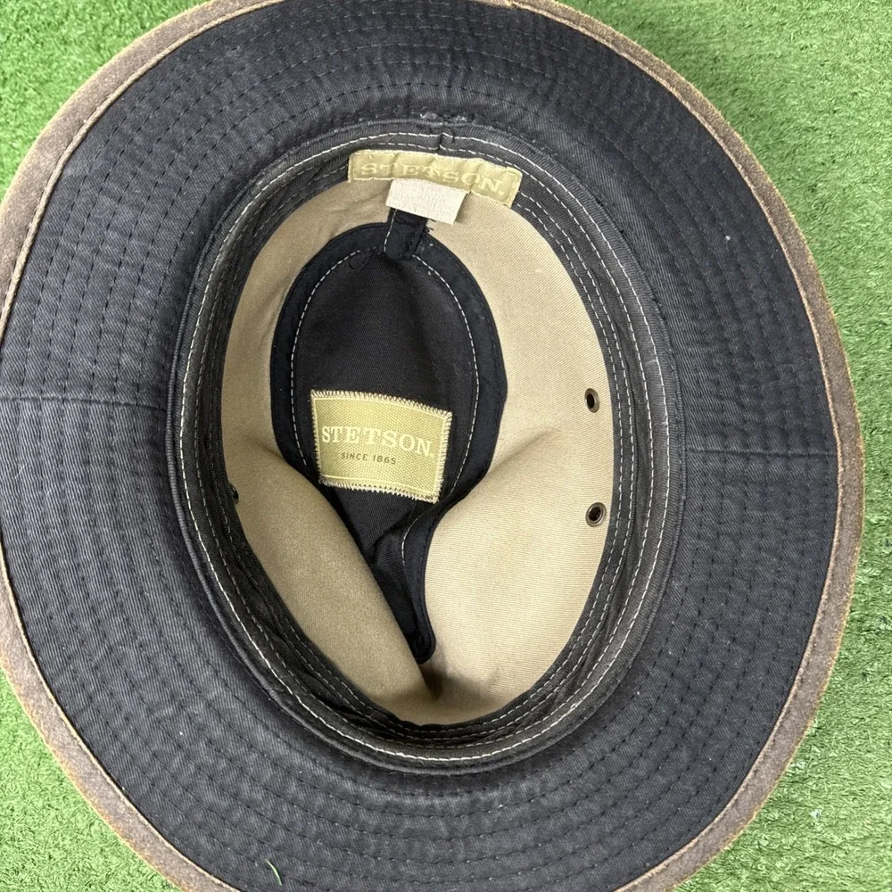 Vintage Stetson Men's Safari‎ Hat Brown Size Medium Good Condition